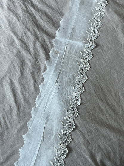 白刺繍トリム