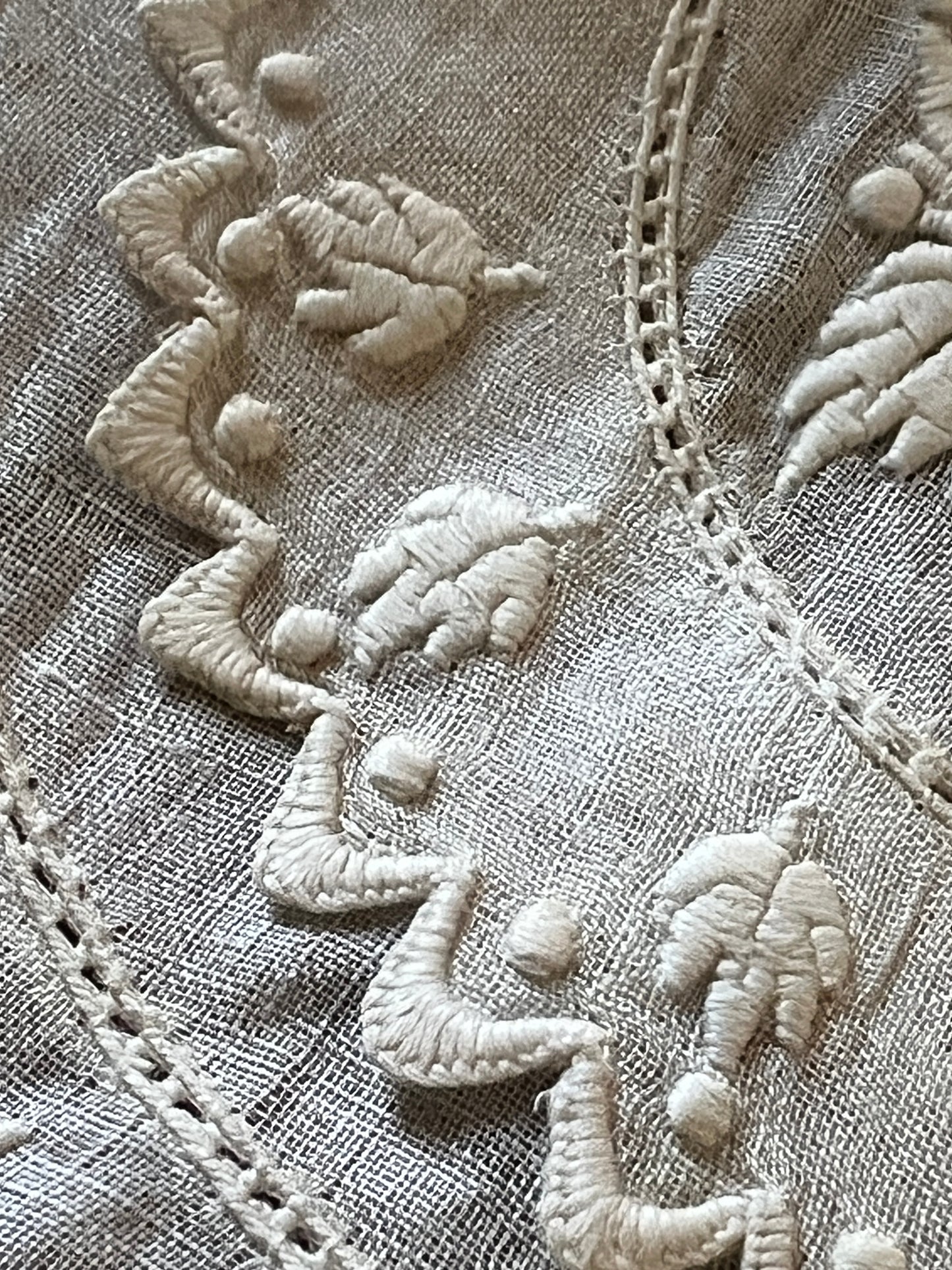 白刺繍飾り襟