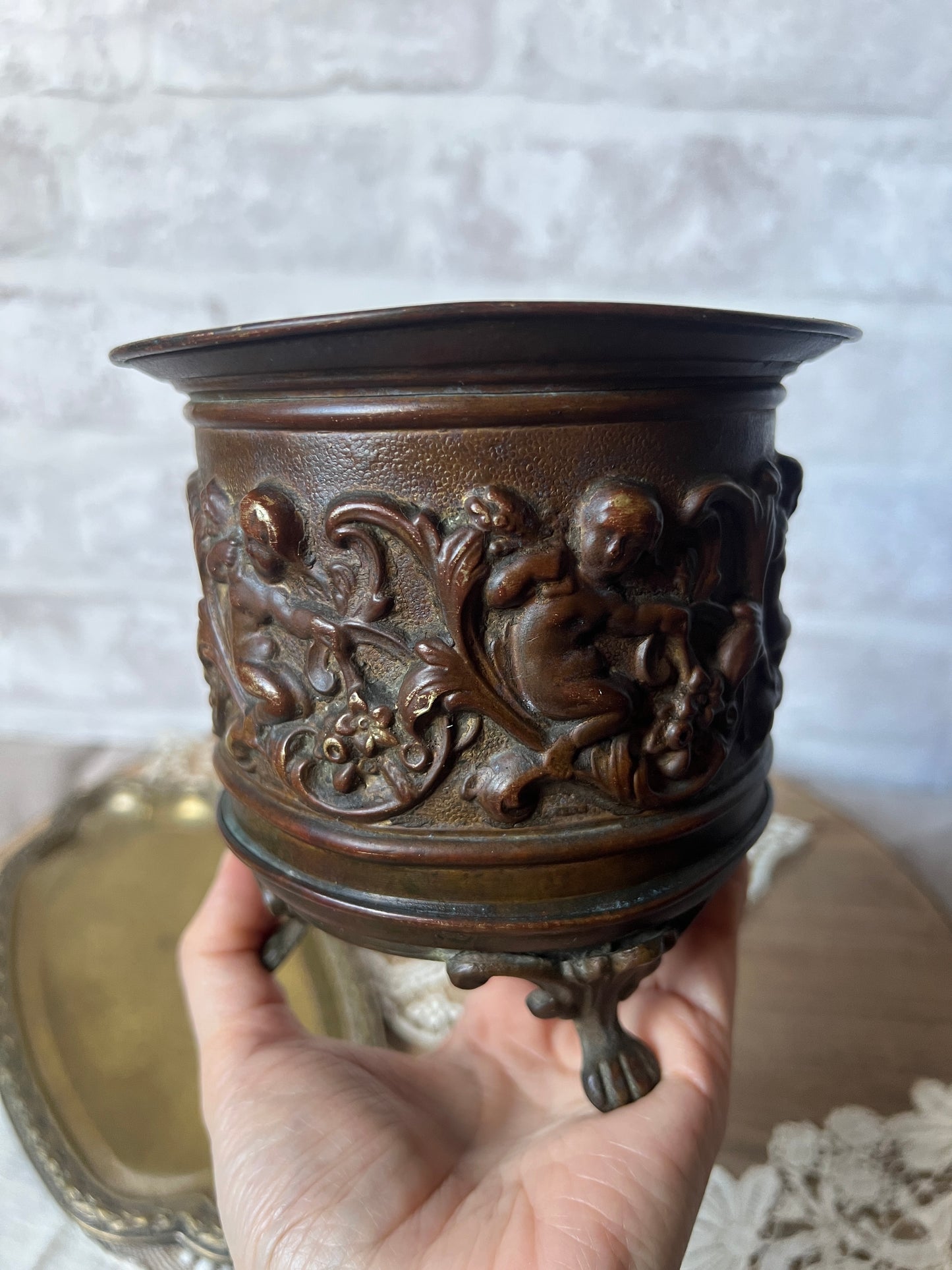 ★真鍮製天使のポット