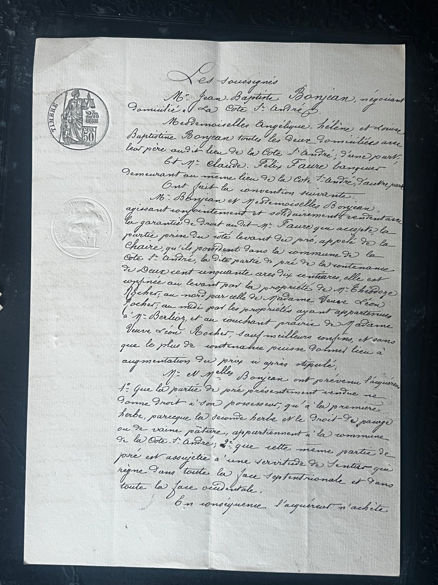 19世紀手描き公文書セット