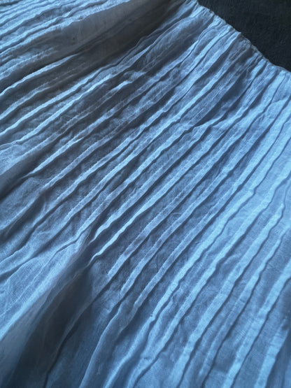 白刺繍ドレス裾飾り