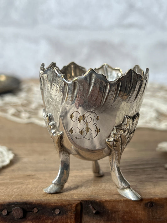 ★獣脚エッグスタンド(銀メッキ)