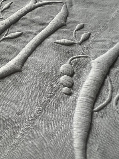 モノグラム刺繍端布