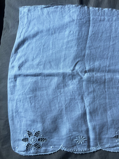 モノグラム刺繍端布