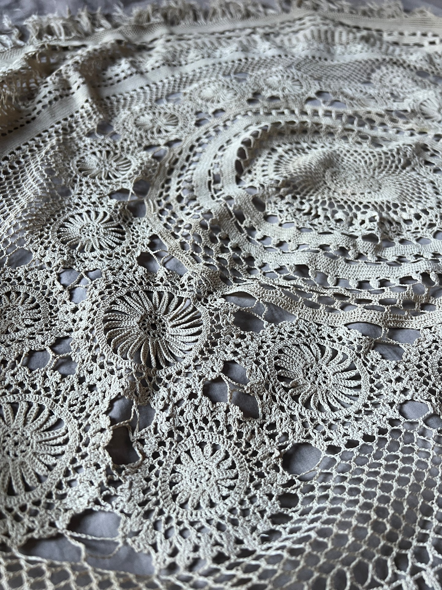 ★クロシェレース円形クロス