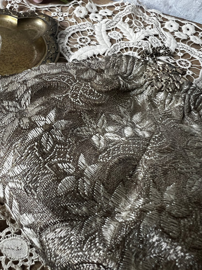 錦布がま口サック