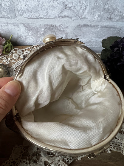 錦布がま口サック