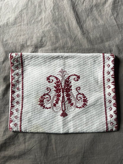 刺繍リネンケース(ボタン付き)