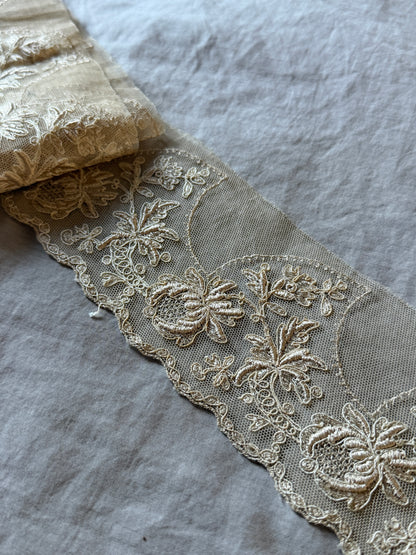 チュール刺繍レース
