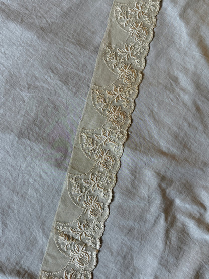 チュール刺繍レース