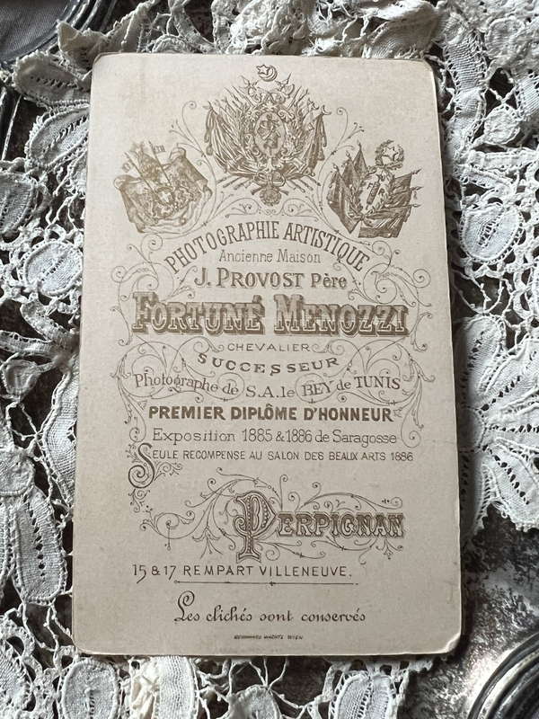名刺版写真 カルトドヴィジット – France Antique 銀色アンティーク