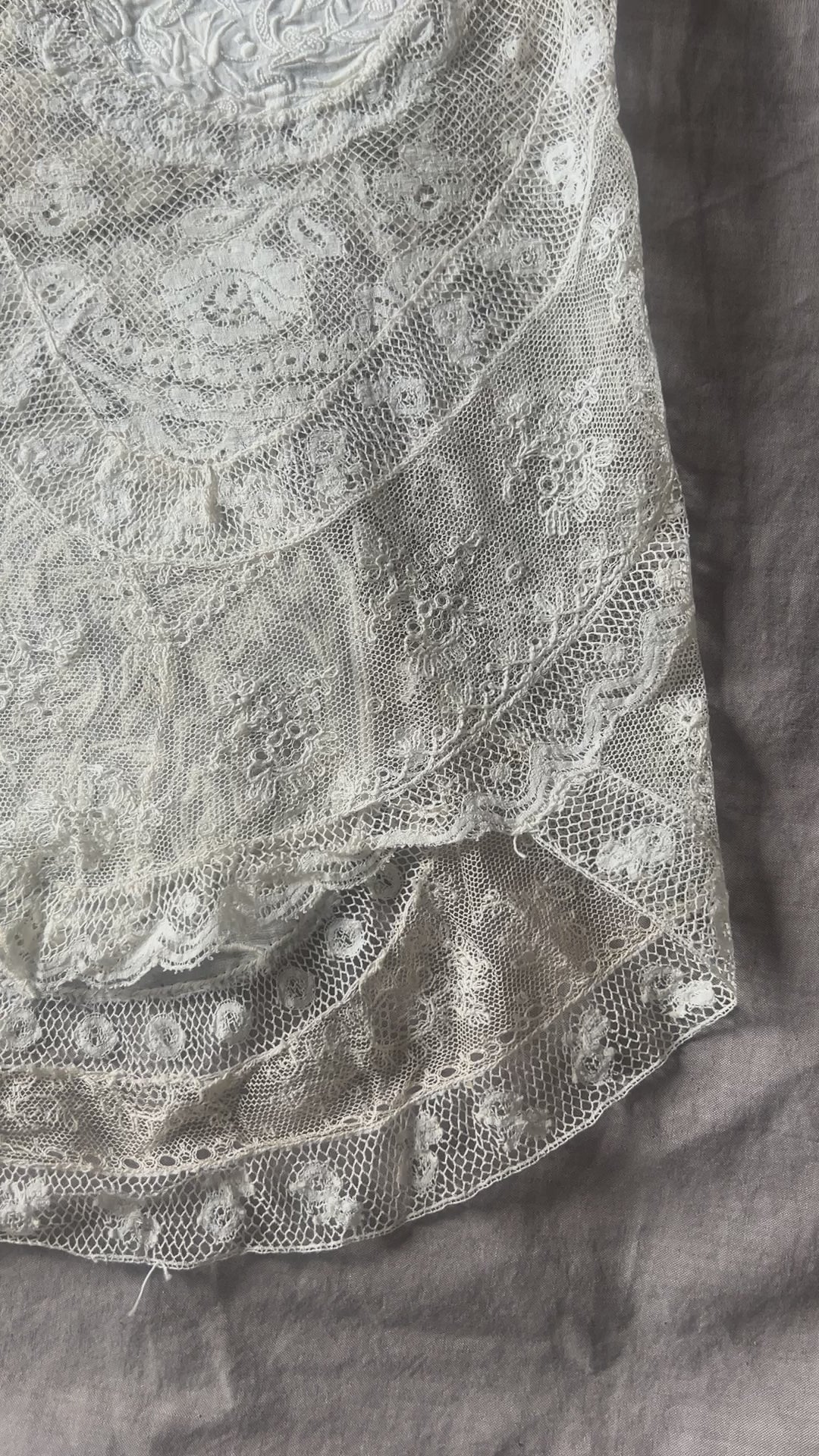 ミックスレースドレスパーツ – France Antique 銀色アンティーク